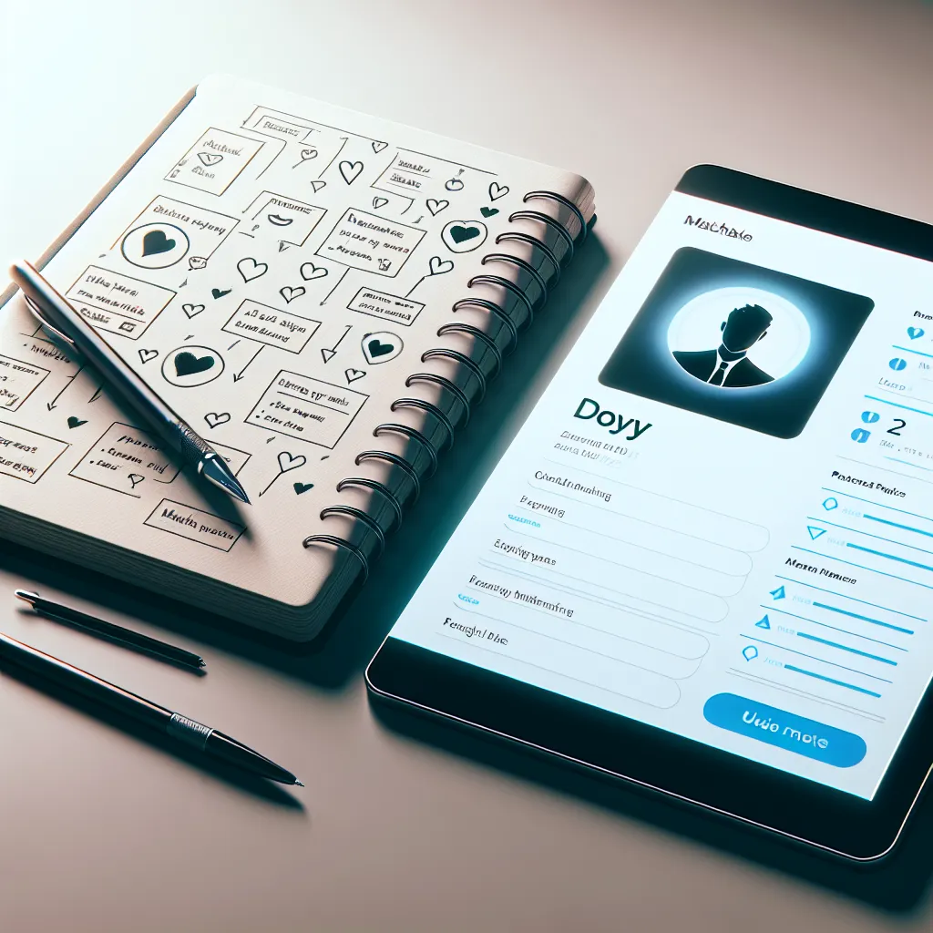 Profil de rencontre sur tablette avec concept d'organisation MonClasseur